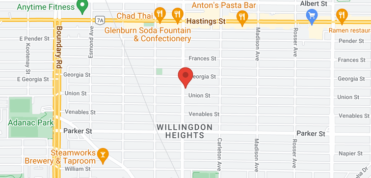 map of 756 GILMORE AVENUE